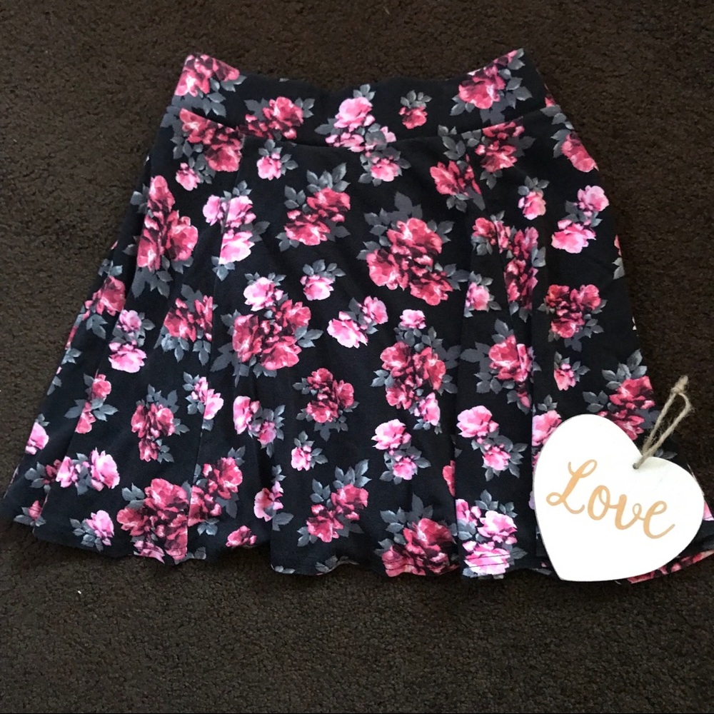 Floral skater skirt